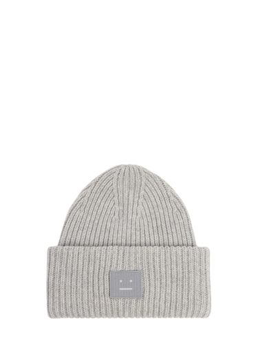 Cappello Beanie Pansy ‘n Face In Lana - ACNE STUDIOS - Modalova