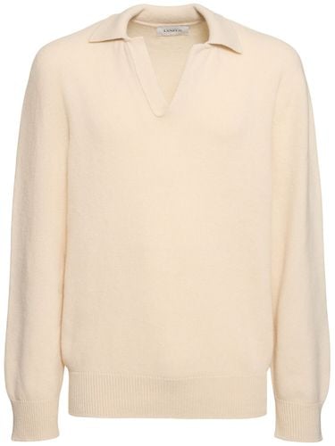 Knitted Polo Sweater - LANEUS - Modalova