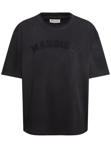 T-shirt Aus Baumwolle Mit Logo - MAISON MARGIELA - Modalova