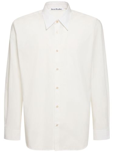 Camicia Salo In Popeline Di Cotone - ACNE STUDIOS - Modalova