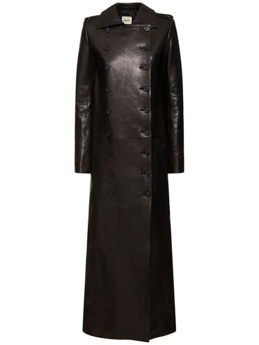 Mallory Long Leather Coat - KHAITE - Modalova