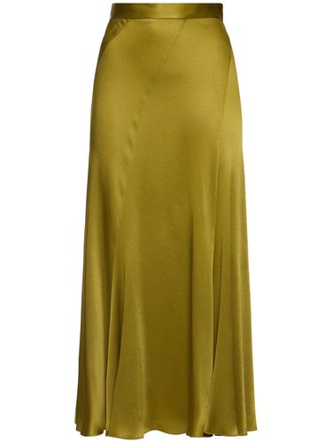 Satin Midi Skirt - ALBERTA FERRETTI - Modalova