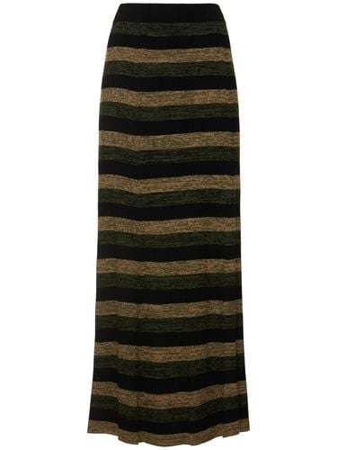 Ribbed Wool Maxi Skirt - GANNI - Modalova