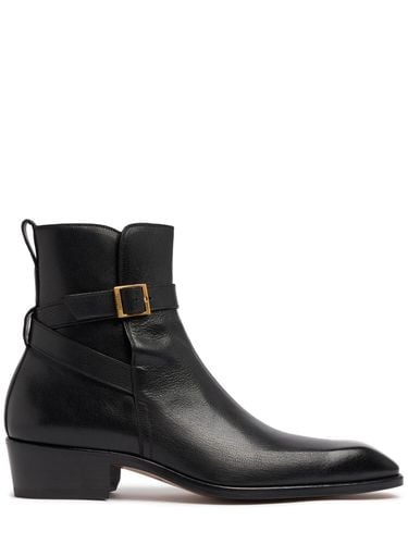 Botas De Piel De Grano Con Hebilla - TOM FORD - Modalova