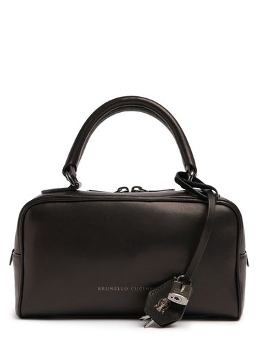 Bolso De Mano Glossy De Piel - BRUNELLO CUCINELLI - Modalova