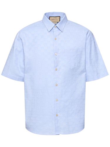 Gg Supreme Oxford Cotton Shirt - GUCCI - Modalova