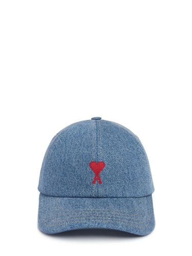 Adc Cotton Denim Hat - AMI PARIS - Modalova