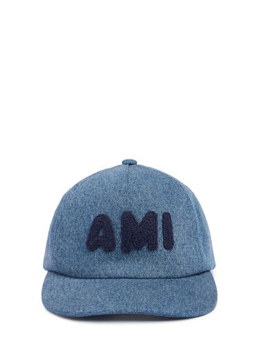 Ami Paris Trucker Denim Cap - AMI PARIS - Modalova