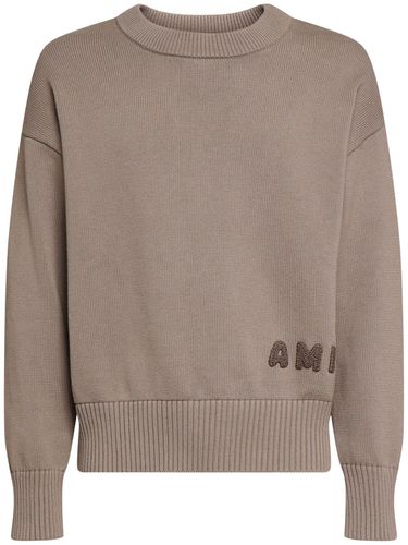 Sweater Aus Wolle Und Baumwolle „ami“ - AMI PARIS - Modalova