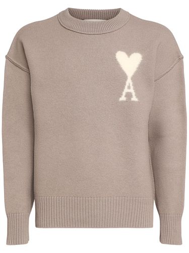 Adc Wool Crewneck Sweater - AMI PARIS - Modalova