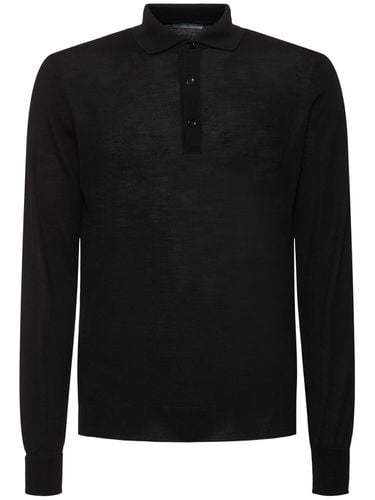 Langärmeliger Polopullover Aus Wolle - PT TORINO - Modalova