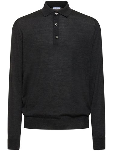 Langärmeliger Polopullover Aus Wolle - PT TORINO - Modalova