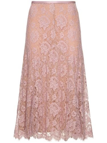 Dance Crushed Cotton Blend Lace Skirt - MICHAEL KORS COLLECTION - Modalova