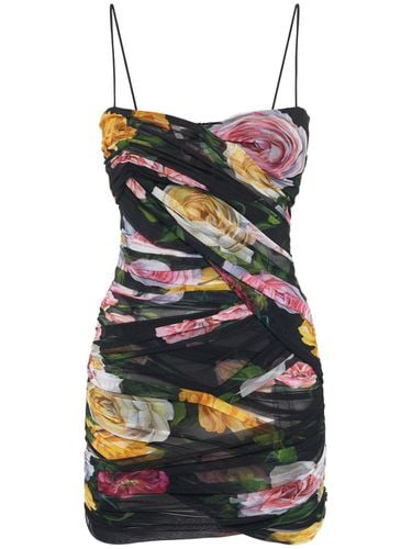 Vestido Corto De Tul Stretch - DOLCE & GABBANA - Modalova