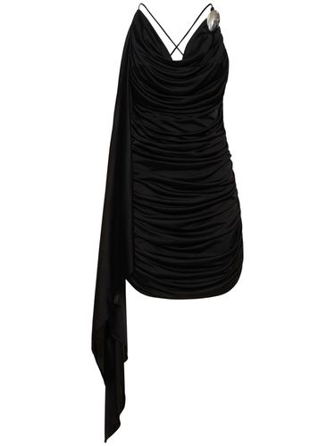 Draped Viscose Jersey Mini Dress - GIUSEPPE DI MORABITO - Modalova