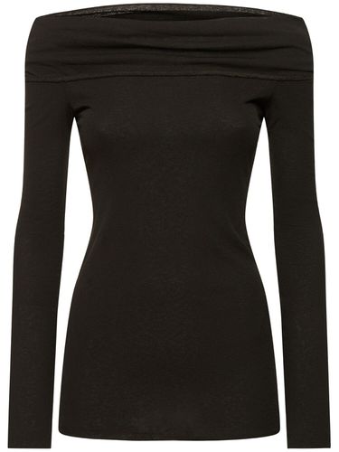 Amily Jersey Mesh Top - NANUSHKA - Modalova