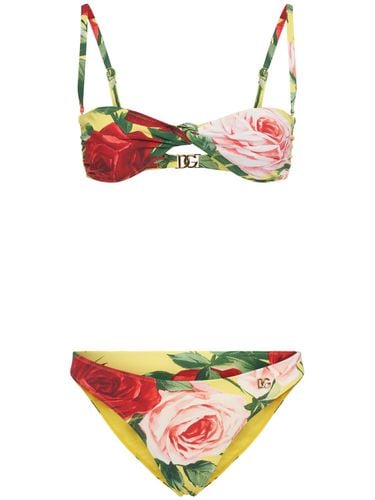 Bikini De Jersey Estampado - DOLCE & GABBANA - Modalova