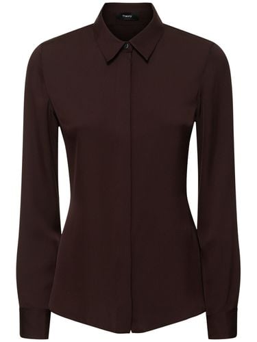 Silk Satin Shirt - THEORY - Modalova