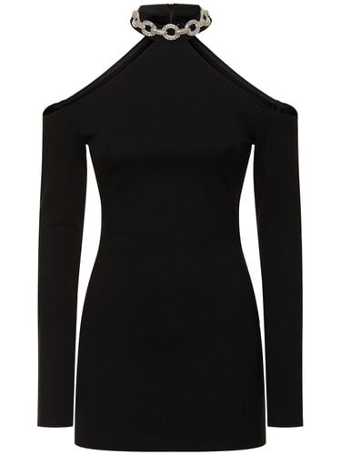 Chain Collar Jersey Mini Dress - DAVID KOMA - Modalova