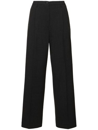 Flannel High Rise Straight Pants - ASPESI - Modalova