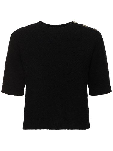 Wool Bouclé Crewneck Top - GUCCI - Modalova