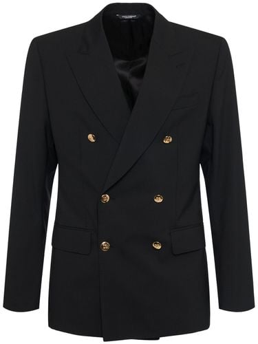 Chaqueta Cruzada De Lana - DOLCE & GABBANA - Modalova