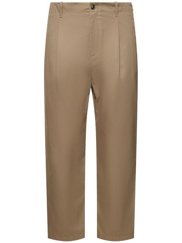 Pantalones De Gabardina De Algodón - VALENTINO - Modalova