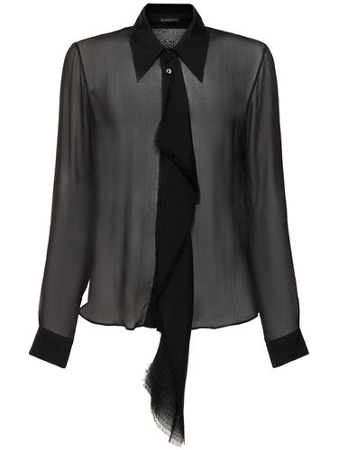 Camicia Bjarn In Seta Trasparente - ANN DEMEULEMEESTER - Modalova