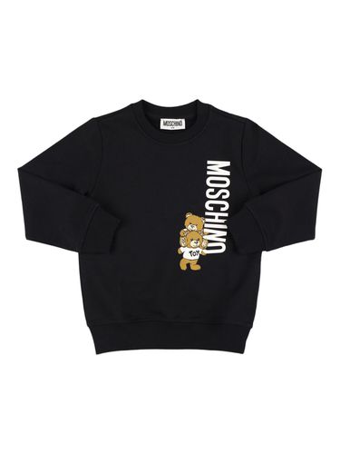 Sudadera De Felpa De Algodón - MOSCHINO - Modalova