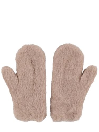 Guantes De Teddy De Lana Con Correa - MAX MARA - Modalova