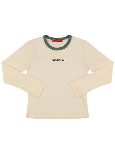 Camiseta De Jersey Con Manga Larga - MAX&CO - Modalova