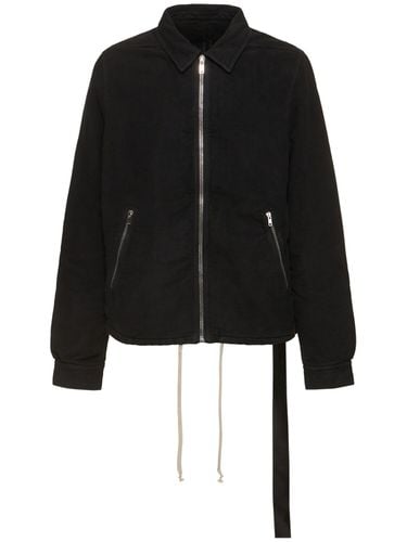 Jkt Giacca Con Zip Frontale - RICK OWENS DRKSHDW - Modalova