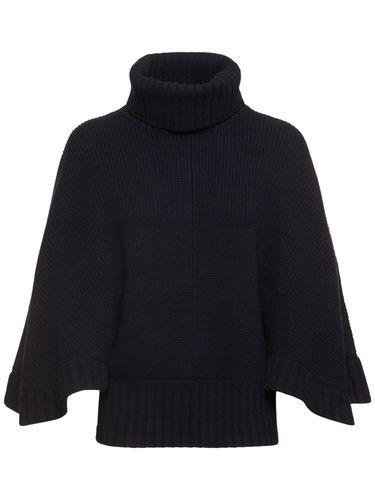 Oversize Wool Blend Turtleneck Sweater - CHLOÉ - Modalova