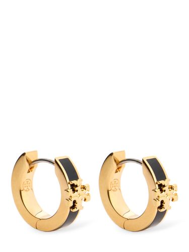 Pendientes Huggie Esmaltados - TORY BURCH - Modalova