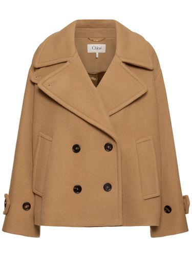 Iconic Soft Wool Blend Short Coat - CHLOÉ - Modalova