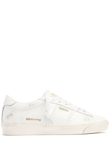 Mm Sneakers Aus Glänzendem Leder „matchstar“ - GOLDEN GOOSE - Modalova