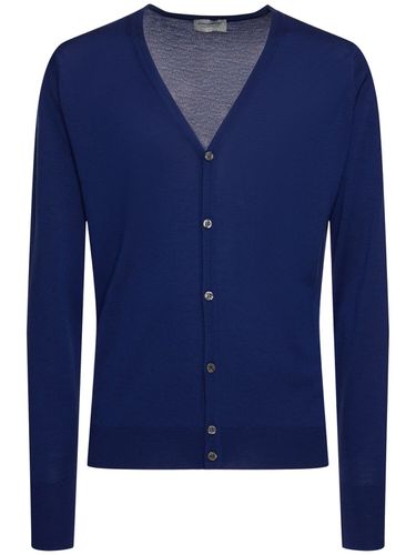 Cardigan Bryn In Maglia Di Lana Extrafine - JOHN SMEDLEY - Modalova