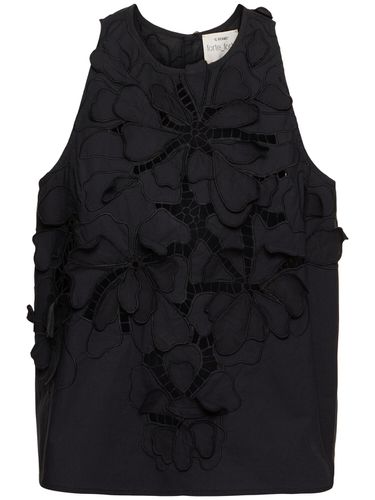 En Fleur Embroidered Poplin Top - FORTE_FORTE - Modalova