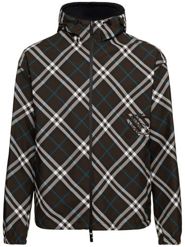 Check Zipped Nylon Jacket - BURBERRY - Modalova