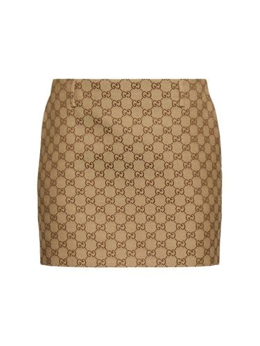 Gg Canvas Mini Skirt - GUCCI - Modalova