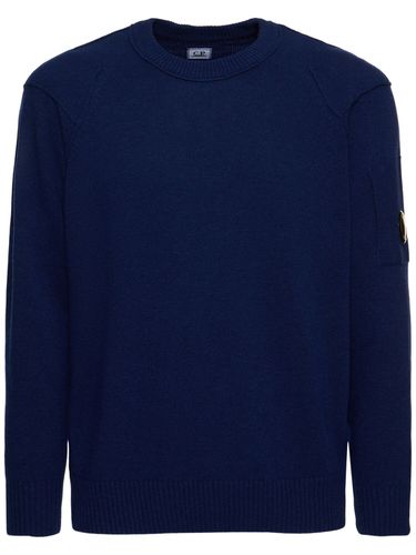 Wool Blend Crewneck Sweater - C.P. COMPANY - Modalova