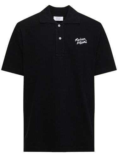 Komfort-poloshirt „handwriting“ - MAISON KITSUNÉ - Modalova