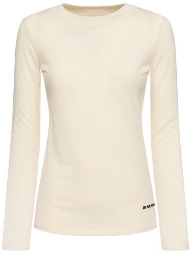 Oberteil Aus Wollmischjersey - JIL SANDER - Modalova