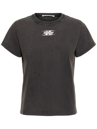 Eingelaufenes T-shirt Mit Logo - ALEXANDER WANG - Modalova