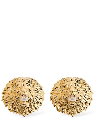 Lion Clip-on Earrings - BALMAIN - Modalova