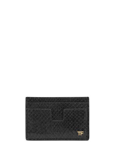 Porta Carte T-line In Pelle - TOM FORD - Modalova