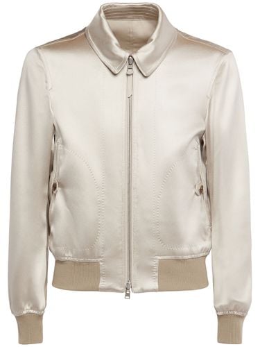 Chaqueta Reversible De Satén Seda - TOM FORD - Modalova