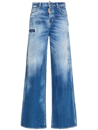 Jeans Anchos Con Cintura Baja - DSQUARED2 - Modalova