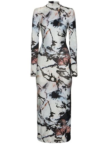 Marmo Printed Chenille Dress - ROBERTO CAVALLI - Modalova