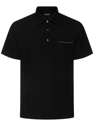 Pure Cotton Piquet Polo - ZEGNA - Modalova